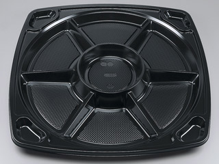 仕出し弁当容器 U-557 黒セット シーピー化成