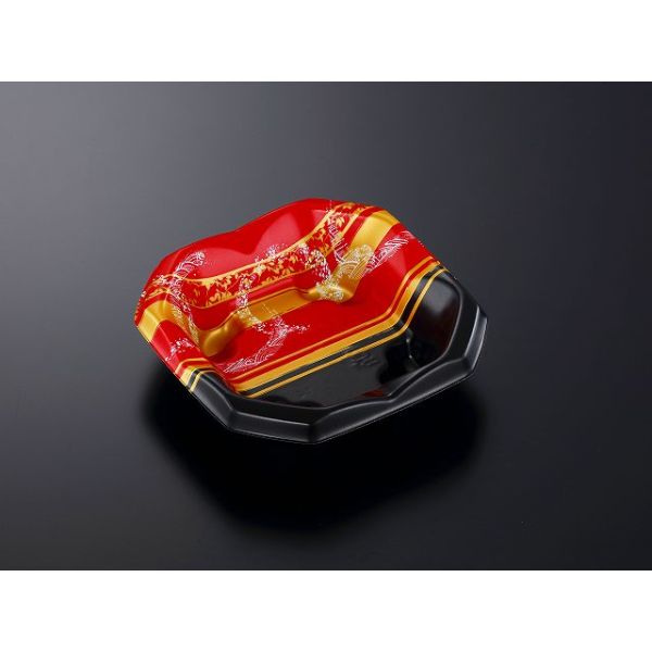 どんぶり容器 SD 波音丼 K17浅 弦R-BK 身 中央化学