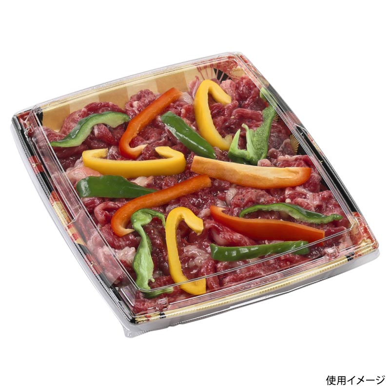 惣菜容器 角盛鉢24-20(30)Dタテ 扇市松金 エフピコ