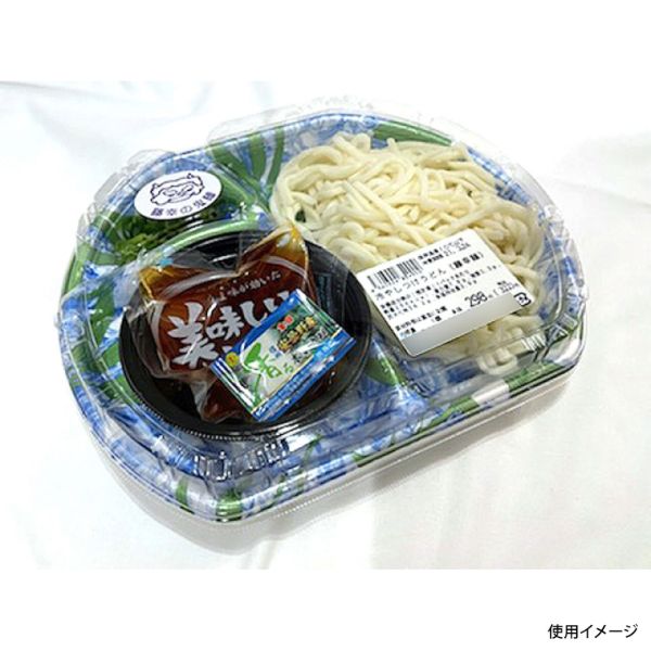 冷麺容器 SB半月24-20(42) 本体 わか笹青 エフピコ