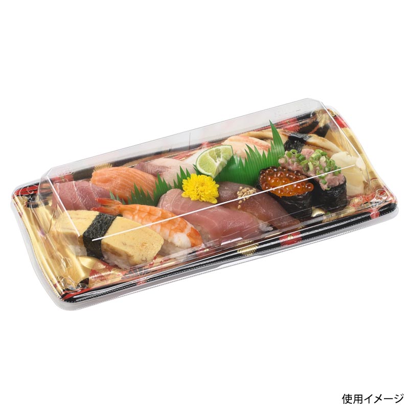寿司容器 板盛2-6 本体 扇市松金 エフピコ