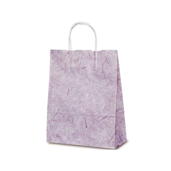 紙手提袋 1591 自動紐手提袋 T-X 彩流(紫) ベルベ