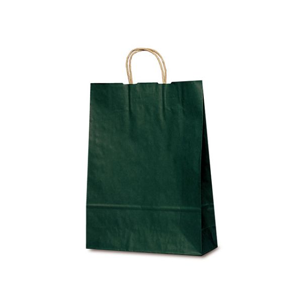 紙手提袋 1864 自動紐手提袋 T-8 カラー(緑) ベルベ