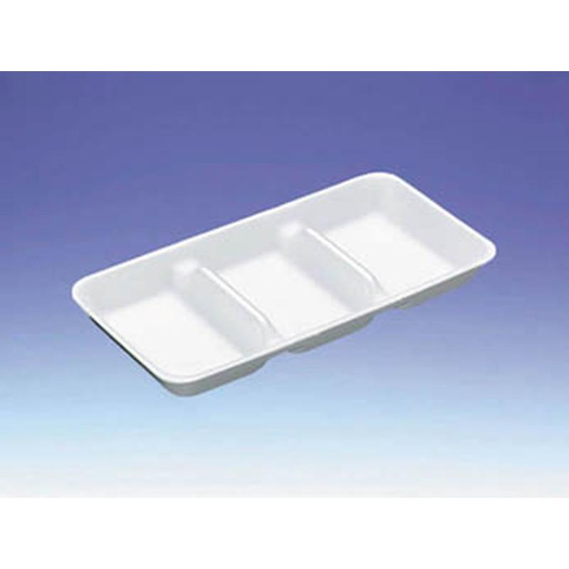 発泡トレー GQ-22二つ仕切り デンカポリマー | テイクアウト容器の通販
