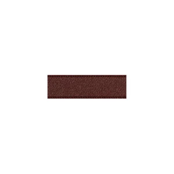 30108 リボン シルキーサテン ♯14 ブラウン 24mm×15m ベルベ