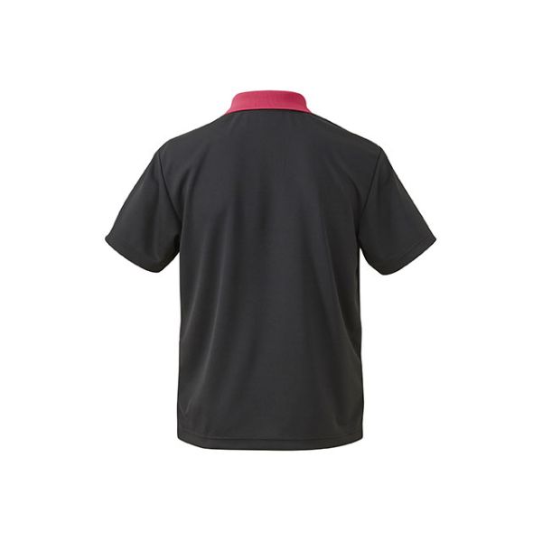 5910-01ポロシャツ ブラック・トロピカルピンク M United Athle