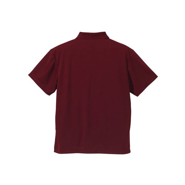 【24AW】MENS リブカラーポロシャツ バーガンディ/072344001