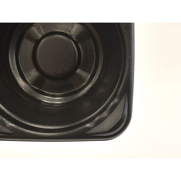 どんぶり容器 耐熱HT N丼-178 内黒外黒 本体 エフピコ