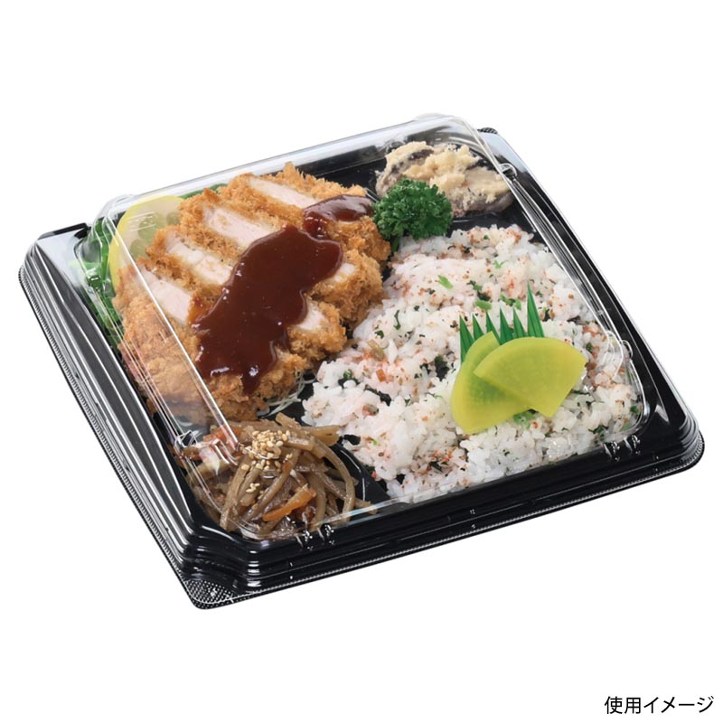 弁当容器 MSD竹皿膳22-22-1 黒 エフピコ