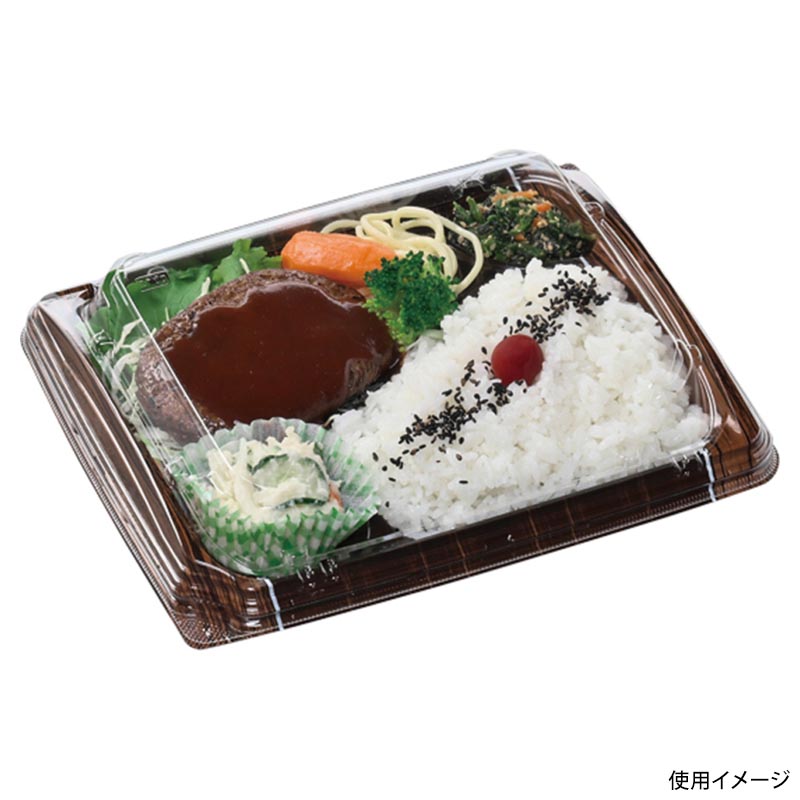 弁当容器 MSD竹皿膳24-19-1 ボストン茶 エフピコ