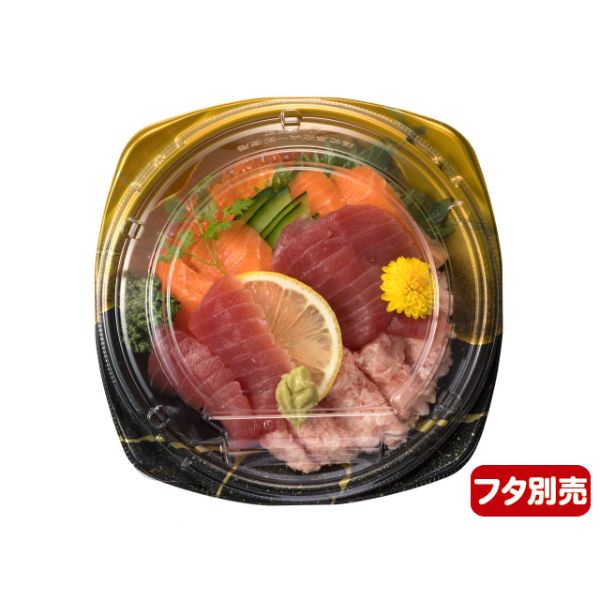 どんぶり容器 バイオPET 海専丼180B ゆうりゅう金 リスパック