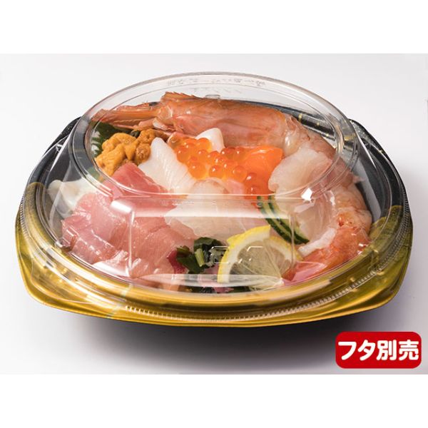 どんぶり容器 バイオPET 海専丼180B ゆうりゅう金 リスパック