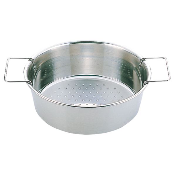 調理用品 UK 丸フライヤー・かす揚げハンドル付28cm YUKIWA
