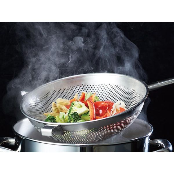 調理用品 UK ストレーナー・フック付33cm YUKIWA