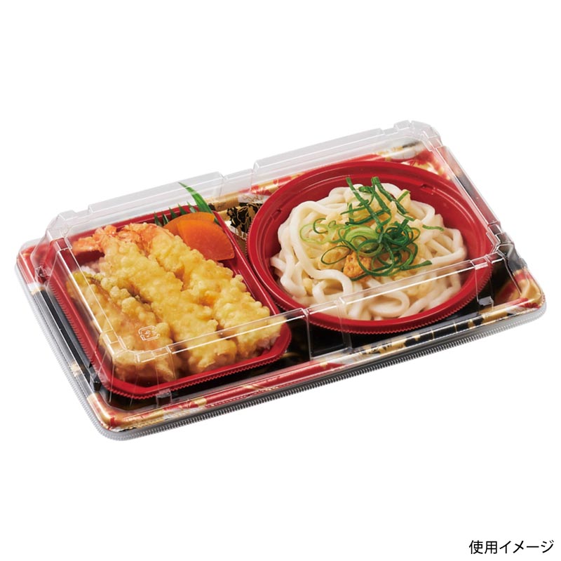 冷麺容器 SBセット26-15-1 流華赤 エフピコ