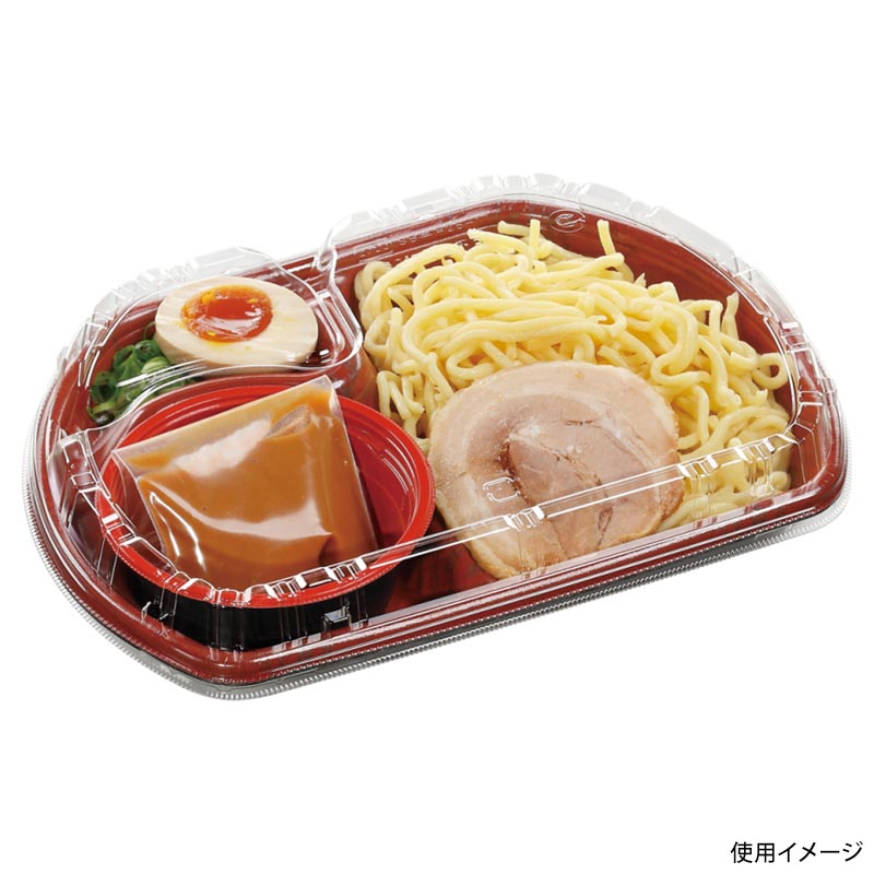 冷麺容器 SB半月25-17(42)本体 エコ うるし エフピコ