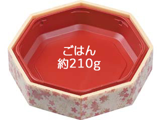 どんぶり容器 WIC-八角15 本体 花かすみ エフピコ