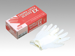 ラテックス手袋 トーマラテックス手袋EX L 宇都宮製作