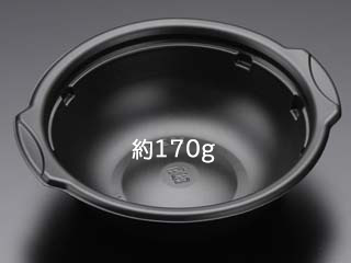 丼容器 リスパック ハイクッカーNB155B 黒