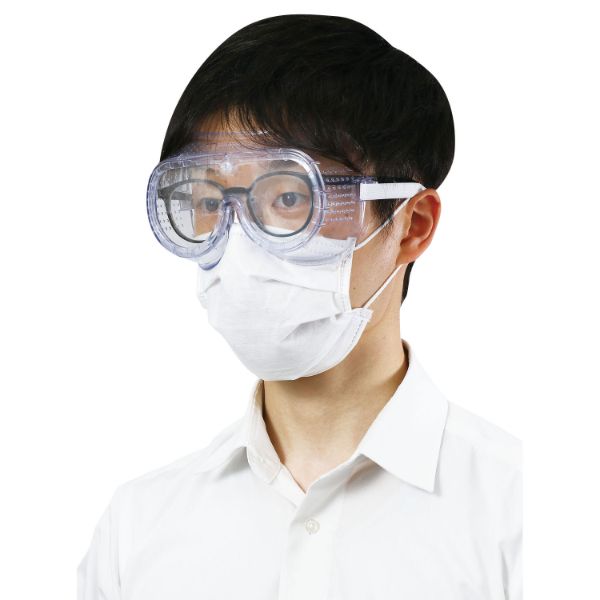 ディスポ白衣 防護服 全身保護 5点セット L アーテック