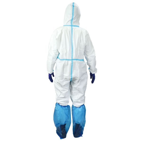 ディスポ白衣 防護服 全身保護 5点セット L アーテック