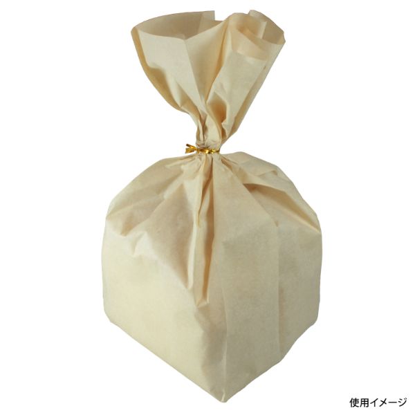 紙袋(パン・和洋菓子) 睦化学工業 食パン一斤用 ふわふわ紙袋 (茶) 125×380