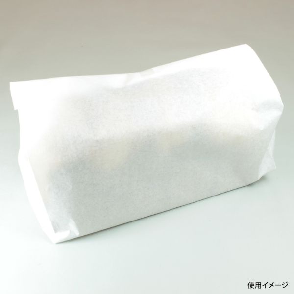 パン袋 食パン横長二斤用 ふわふわ紙袋 (白) 260×320 睦化学工業