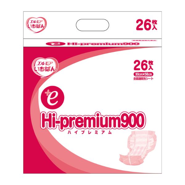 【介護/医療】紙おむつ エルモアいちばん＋e Hi-premium900 男女共用 病院・施設用 26枚 エルモア