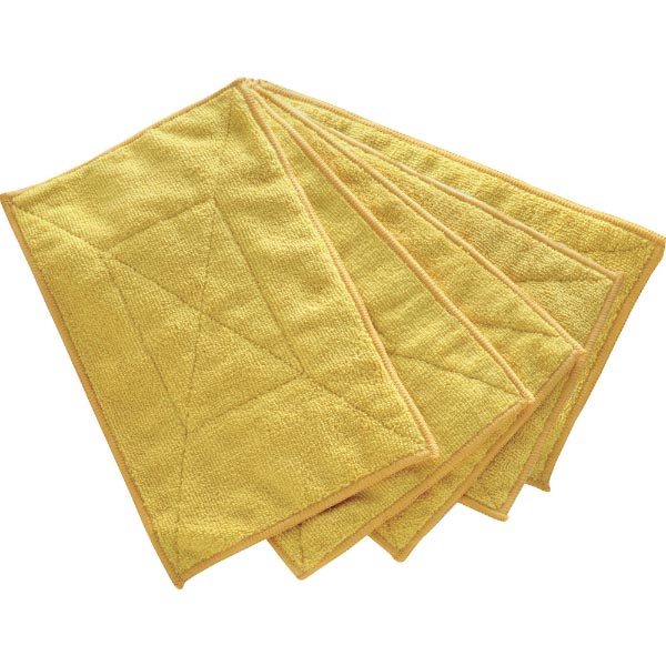 TRUSCO マイクロファイバーカラー雑巾 5枚入 黄 トラスコ中山