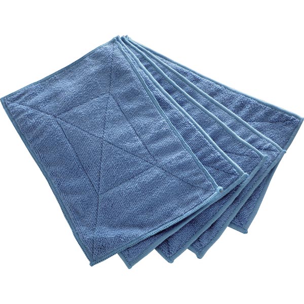 TRUSCO マイクロファイバーカラー雑巾 5枚入 青 トラスコ中山