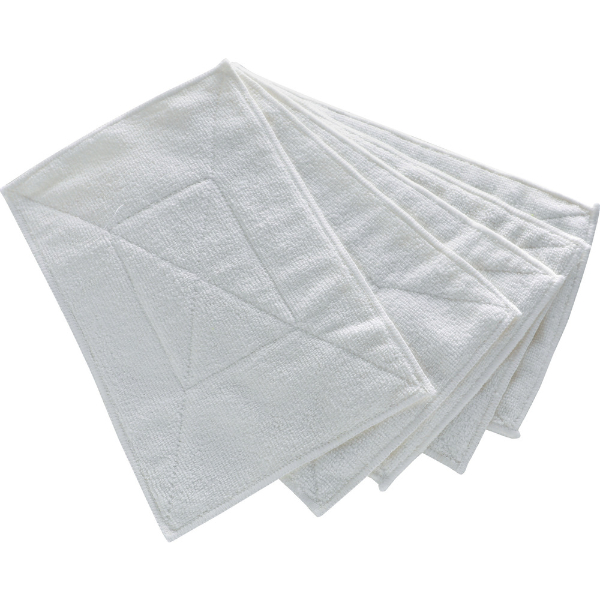 TRUSCO マイクロファイバーカラー雑巾 5枚入 白 トラスコ中山