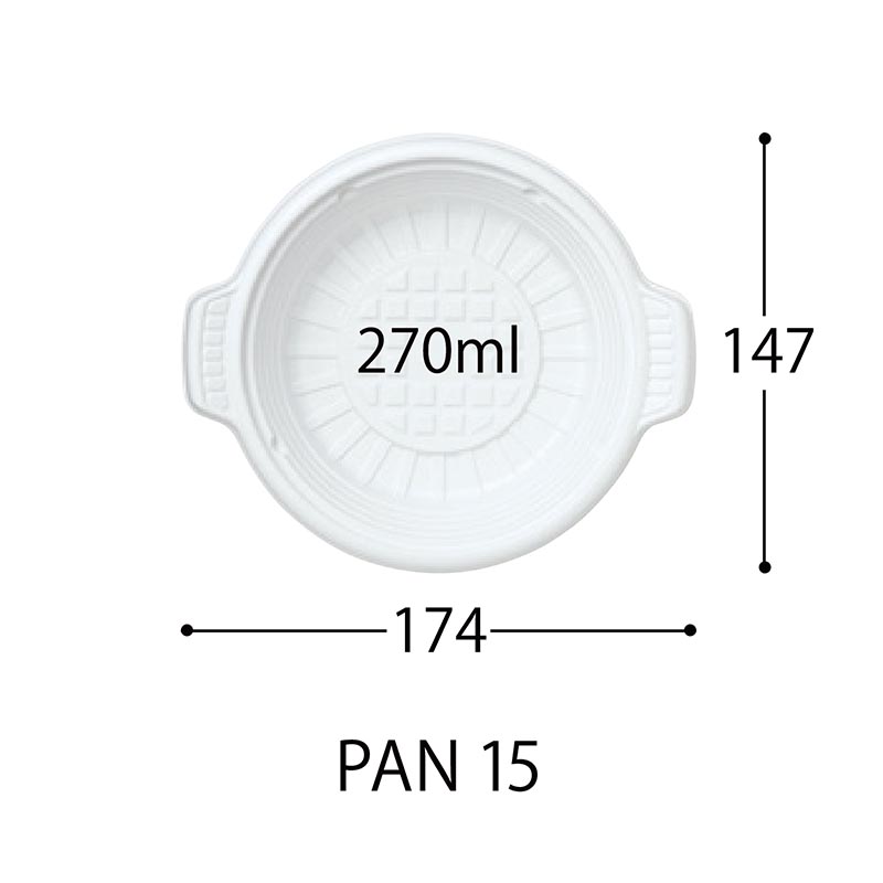 軽食容器 CT 街デリ PAN 15 BK 身 中央化学