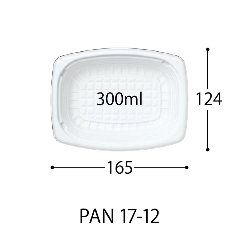 軽食容器 CT 街デリ PAN 17-12 BK 身 中央化学