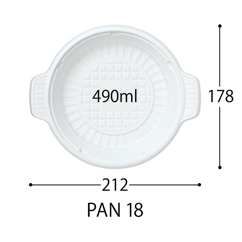 軽食容器 CT 街デリ PAN 18 BK 身 中央化学