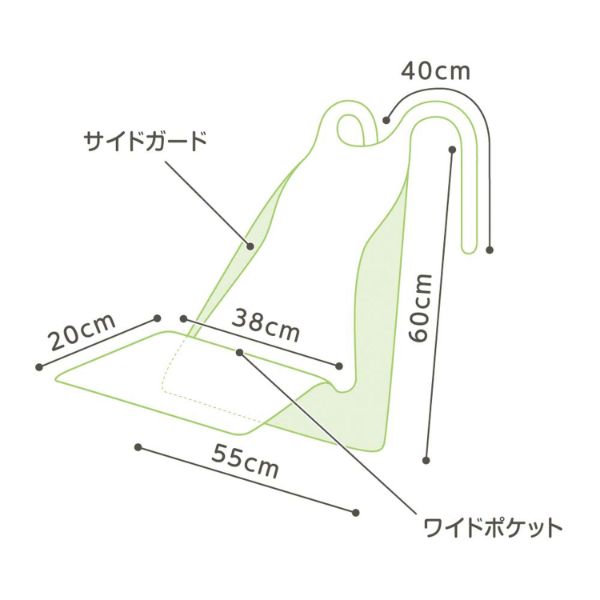 【介護/医療】食事用エプロン 食事用エプロンポケット付 透明 60枚 オオサキメディカル