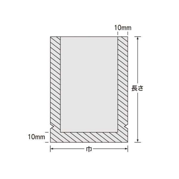真空袋 ナイロンポリ Kタイプ No.10B4 (17-21) 福助工業