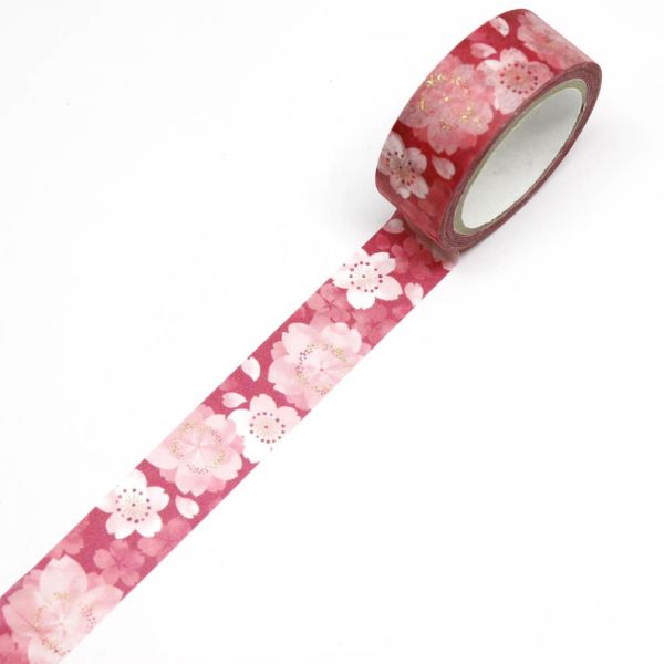 ラッピング カミイソ産商 マスキングテープ 令和慶祝カラー桜 15mm