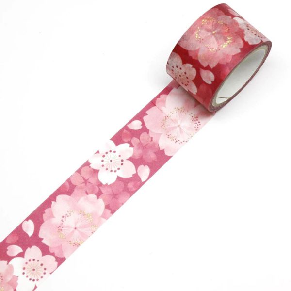 ラッピング カミイソ産商 マスキングテープ 令和慶祝カラー桜 25mm