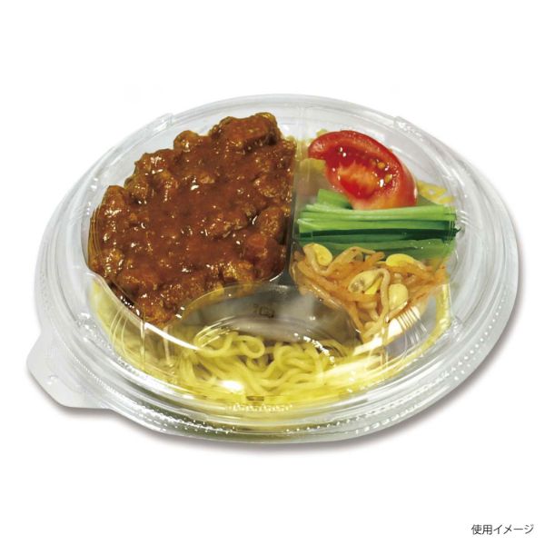 冷麺容器 TPライトボウル-195本体E デンカポリマー