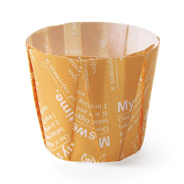 ケーキトレー MC-82 ペットケーキカップ(オレンジロゴ) 天満紙器