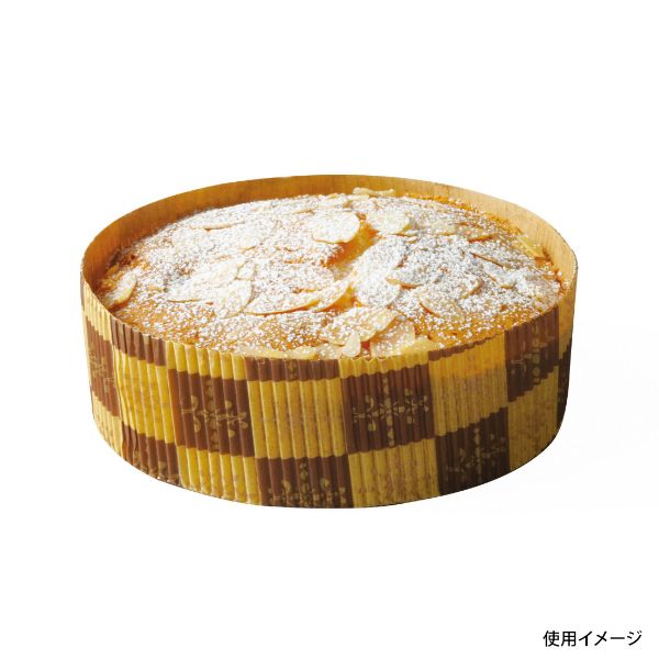 ケーキトレー SC851 ソフトカップ(茶ブロック) 天満紙器