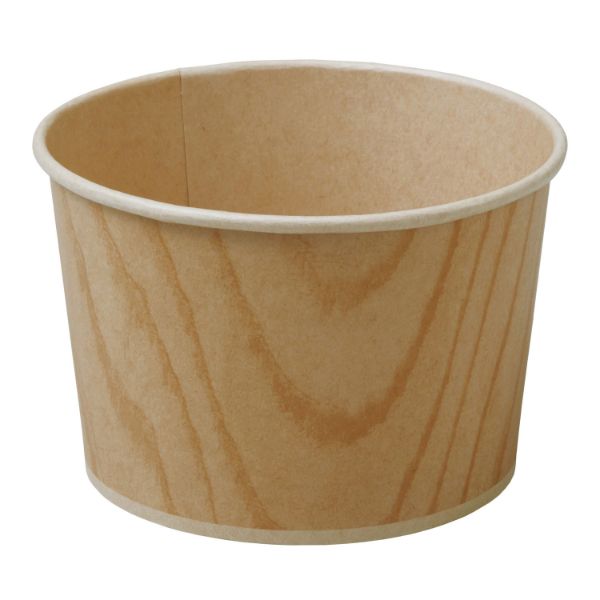 紙カップ RF631 ロールフリーカップ(ウッド) 天満紙器