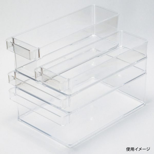 スキット 冷蔵室トレー深型(スリム) パール金属