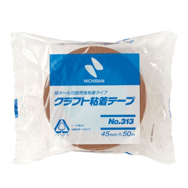 新規購入 ニチバン クラフトテープNo３１３ 引越梱包用 ４５mmx５０m ２５０巻