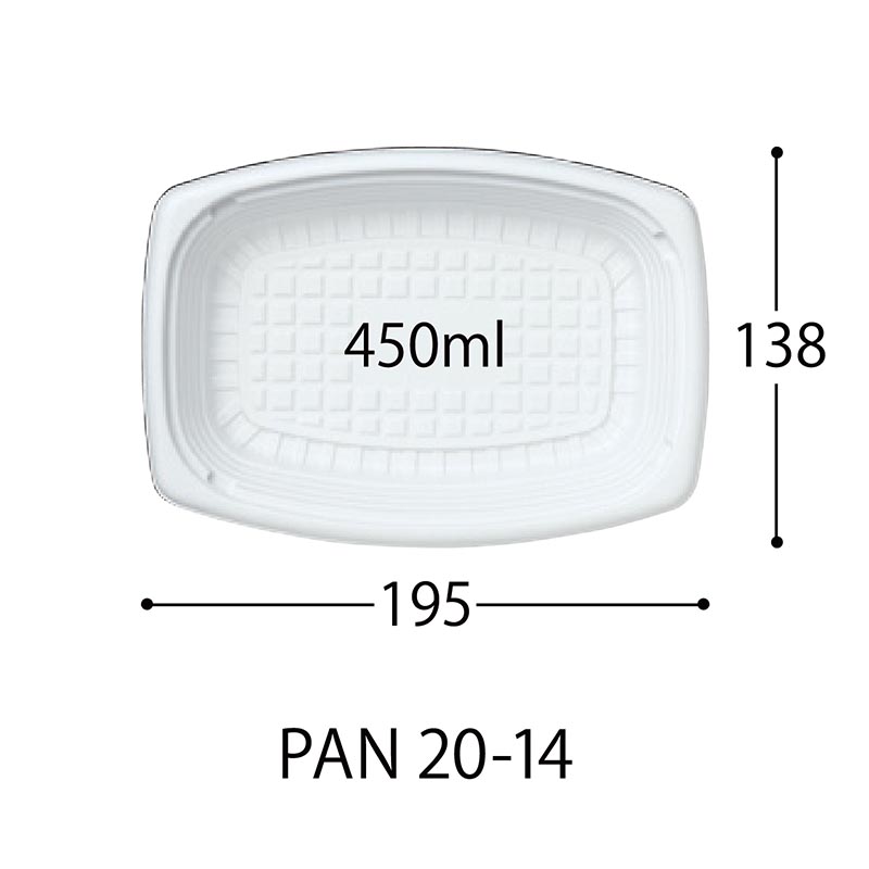 軽食容器 CT 街デリ PAN 20-14 W 身 中央化学