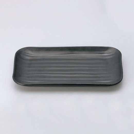 メラミン食器 M11-138 角皿(大) 黒 マイン