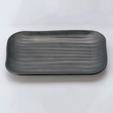 メラミン食器 M11-139 角皿(小) 黒 マイン