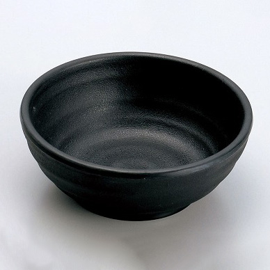 メラミン食器 M11-140 小鉢(大) 黒 マイン