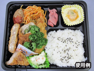 CT ガチ弁 IK24-20E2 BK 身 中央化学 弁当容器