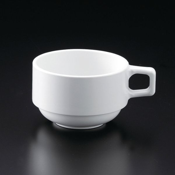 メラミン食器 M11-360 スープカップ 白 マイン
